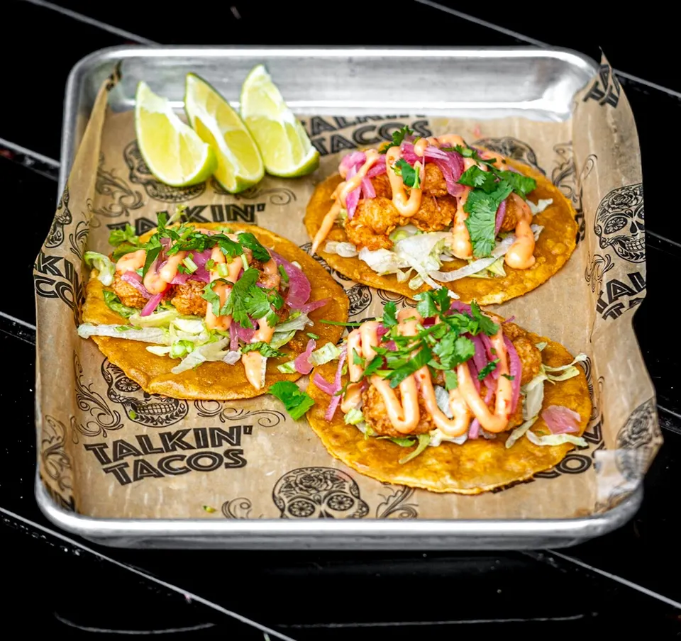 Bang Bang Shrimp Tacos.