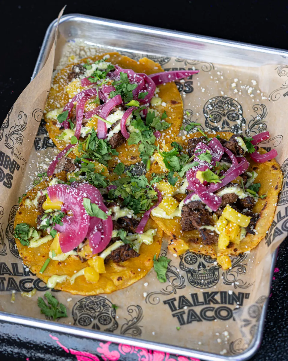 Steak Al Pastor Tacos.