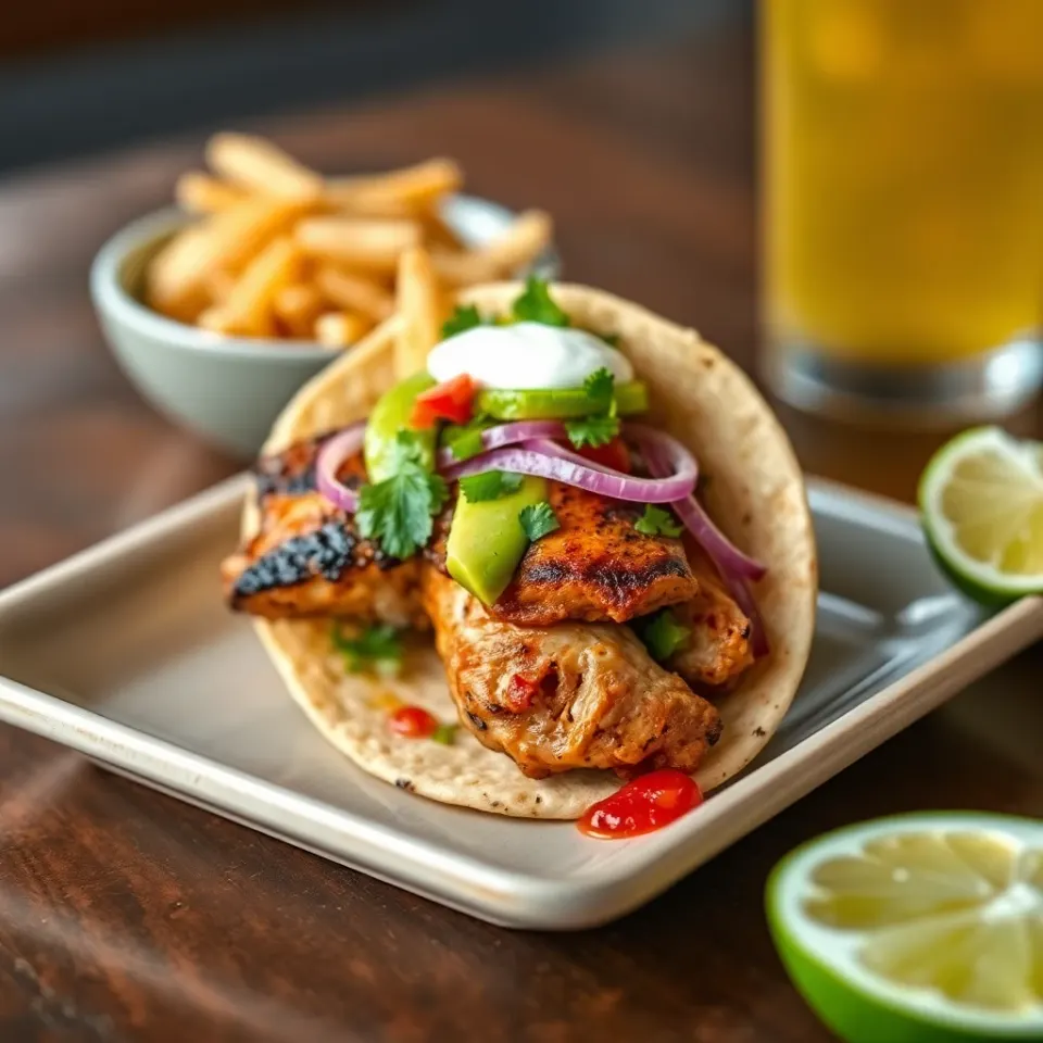 Pollo Asado Taco