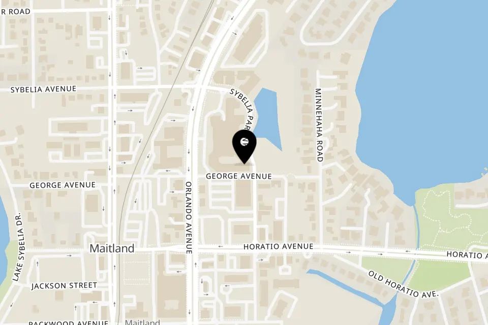 Map showing the location of Talkin' Tacos Maitland on 400 N Orlando Ave in Maitland